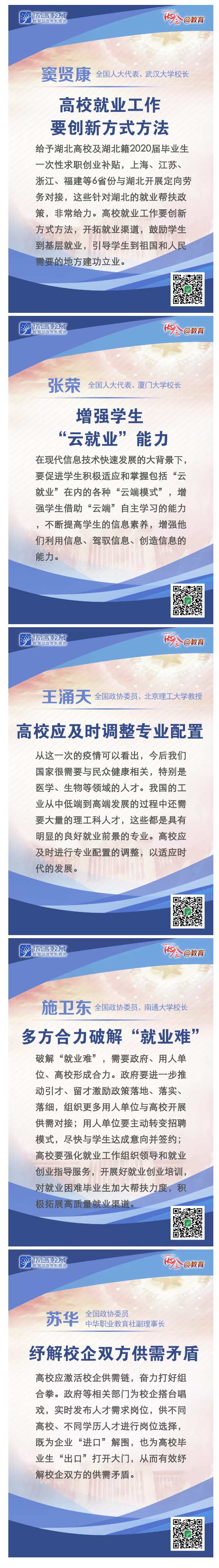 看图！疫情时期如何解决大学生就业问题？代表委员这样说 _ 两会@教育&middot;视界_副本.jpg
